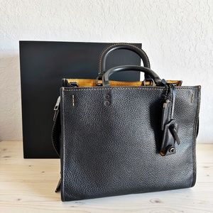COACH 1941 Rogue 30 Black Pebble Leather